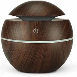 viDixn Wood Cool Mist Ultrasonic Humidifier for Room Moisture, Aroma Diffuser for Home, Essential Oil Diffuser with Colorful Light, Auto Shut-Off Ideal for Office, car, Travel, & Home (Pack-1)-3