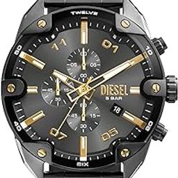Stainless Steel Analog Gray Dial Men's Watch-Dz4669, Band Color:Gray-image-5