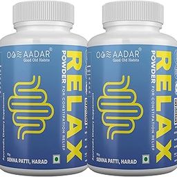 AADAR Ayurvedic Re-LAX Powder for Constipation Relief | Natural Laxative, Improves Digestion & Gastric Relief, 90 gm (Pack of 2) - with Senna, Haritaki (Harade), Ajwain-image-6