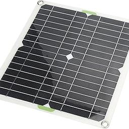 Portable Solar Panel Kit - 200W 12V Monocrystalline Solar Panel Kit, IP65 Solar Battery with Battery Clip, Cigarette Lighter Wire, 10 in 1 USB Harness-image-0