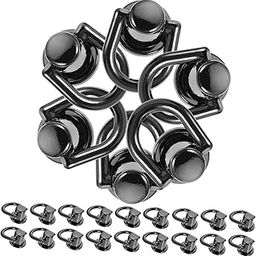 OHPHCALL 40sets d Ring Rivets Nail Rivet Studs Screw Head Buttons for DIY Handbag Accessories for Crafts-image-64