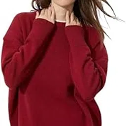 chuongkaiye Women's Solid Color Round Neck Pullover Sweater with Long Sleeves for Autumn and Winter-picture-44