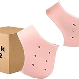 Dr Foot Anti Crack Silicone Gel Heel Pad Socks | For Heel Swelling Pain Relief, Dry Hard, Cracked Heels Repair Cream Foot Care | For Both Men & Women | Half-length - 1 Pair (Free Size) (Pack of 2)-image-12