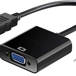 Sounce HDMI to VGA Gold Plated High-Speed 1080P Active HDTV HDMI to VGA Adapter Converter Male to Female with Audio and Micro USB Charging Cable, (Black)-4