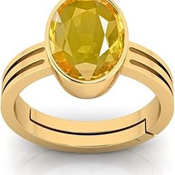 18.25 Ratti 17.00 Carat Certified Unheated Untreatet AAA++ Quality Natural Yellow Sapphire Pukhraj Gemstone Ring Gold for Women's and Men's-picture-31