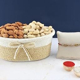 SFU E Com Dry Fruit Hamper For Rakshabandhan Gift | Dry Fruit And Rakhi For Brother | Dry Fruit Basket Hamper | 219-99