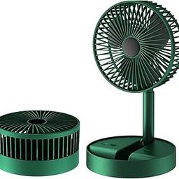 PRYAMOKSH WORLD Portable USB Desk Fan, 180-Degree Rotation, Folding Design, Green-picture-26