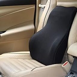 LEXSO Memory Foam Car Neck Pillow, Ergonomic Neck Support Pillow for Driver Or Front Passenger Seat Help Relieve Neck Pain & Improve Circulation Fit Most Vehicles - Black (Back Rest Pillow)-image-70