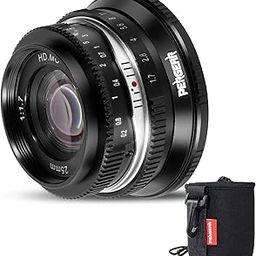 Pergear 25mm F1.7 Large Aperture Manual APS-C Fixed Focal Sony FE Mount Lens Compatible with Sony Camera NEX-7 a7CR a7C a7CII a6700 a6400 a6600 a7III a7IV（Black）-image-78