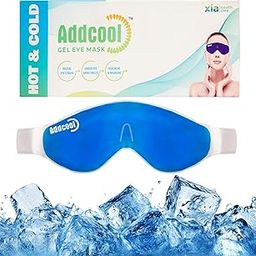 Addcool Xia Healthcare Gel Eye Mask|Hot & Cold Mask|Reusable|Adjustable Strap|Universal Fit|Reduces Digital Eye Strain & Dark Circles|Relieves Headache & Migraine|For Dry & Puffy Eyes-45