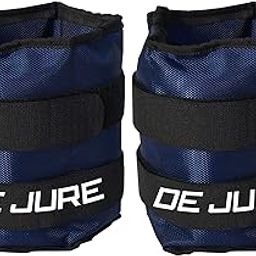DE JURE FITNESS Ankle & Wrist Weight Set, Adjustable Strap, 2KG Pair (2Kg x 2 = 4kg) (E) Blue-picture-12