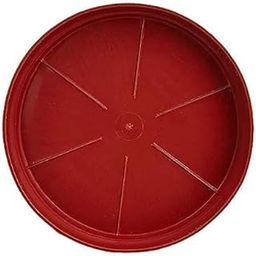 Greengrow Gamla Tray 5 Inch Plant - Drip Tray, Plastic Planter Bottom Plate, Brown, Pack of 6, Durable Water Catcher for Indoor and Outdoor Plants-image-42