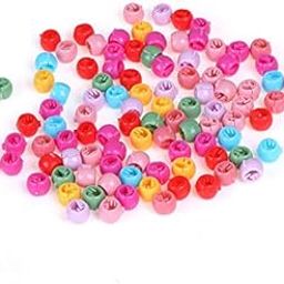 Girls Hair Beads Hair for Kids & Girls Women Hair Tie 50 pcs (Multicolour)-image-22