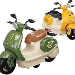 Jack Royal Scooter Toys for Kids Toddlers Baby Boys Girls Adults Seat Model Toys Steering Wheel Car Toy Track, Mini Motorcycle Toy Pull Back (Multi Color) Pack of 1-2