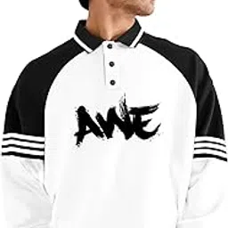 jump cuts ||Polo Tshirt for Men||RaglanFullsleeve Tshirts||Printed Regular fit Tshirt for Men-picture-6