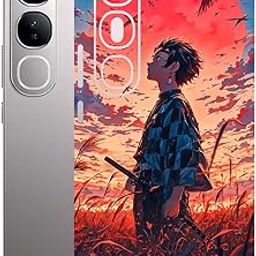AtOdds Mobile Skin Sticker Wrap | Compatible for VIVO Y300 (5G) | Scratchproof Matte Finish | Full Coverage for All Sides & Camera Protection (Tanjiro)-image-30