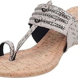 Women Embellished Wedge Heel Ethnic Fashion Kolhapuris-image-32