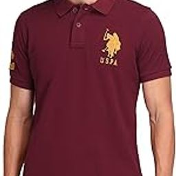 u.s. polo assn. Men's Solid Polo Collar Half Sleeve Casual Cotton Slim Fit T-Shirts-picture-10