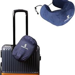 SleepStore Memory Foam Neck Pillow for Travelling | Pain Relief Sleeping Neck Support Pillows for Travel | Comfortable and Breathable Cover | Portable U-Shaped Cushion for Car, Flight, Office, Train-16