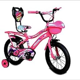 SKYTON Spiral 16 Inch Kids Cycle with Side Wheels Ideal for 4 to 7 Years Boys and Girls Bicycle for Children - Pink-image-8