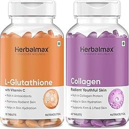 Herbal Max Collagen & L-Glutathione Supplement – Skin Brightening, Anti-Aging, Hair & Nail Support – 90 Tablets – For Men & Women-image-25