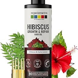 Organix Mantra Hibiscus & Curry Leaves Hair Oil | Advanced Follicle Activation | Infused with Bhringraj, Amla, Rosemary, Peppermint & Lavender Oils | Promotes Thicker, Stronger Hair 120ML-image-35