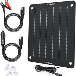 ECO-WORTHY 12 Volts 5 Watts Portable Power Solar Panel Battery Charger Backup for Car Boat Batteries-picture-31