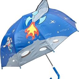 Zest 4 Toyz Umbrella for Kids Waterproof Windproof Lightweight Stylish 3D Princess Easy To Carry Umbrella For Rain Kids Umbrella for Girls - Blue-picture-41