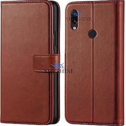 Leather Vintage Shock Proof Flip Case Back Cover for Mi- Note-7 Sport (Flexible | Leather Finish | Card Pockets Wallet & Stand |Brown)-image-88
