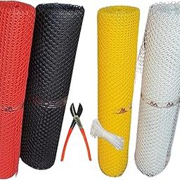 Singhal Tree Guard Net, Garden Fencing Net Virgin Plastic with 1 Cutter and 50 PVC Tags (White, 4 ft x 20 ft)-28