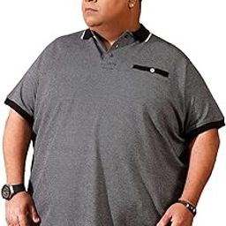 bigbanana Plus Size Men's Regular Fit Jacquard Polo Tshirt-picture-19