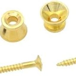 Enakshi (LABEL) Creations 4x2 Pieces Skidproof Belt Button Strap Lock for Guitar Bass Parts Golden-picture-17