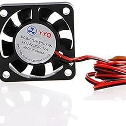 3D Innovations 3D Printer Extruder/Hotend Cooling Fan 40X40X10 mm, 0.12A, Cable 1 Meter Long with XH2.54 White Connector (24V)-12