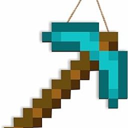 PAPER PLANE DESIGN Wall Hanging Door Sign Wooden Wall Decor Plaque (Diamond Pickaxe)-2