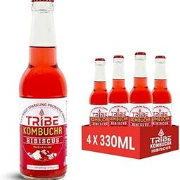 Tribe Kombucha Naturally Sparkling Herbal Tea | Probiotic Super Drink |Gut Friendly | Gluten free | Antioxidant and Hydration | Pack of 4 |330 ML-22