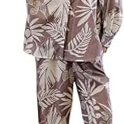 Night Suit for Womens Printed White Pure Cotton Shirt with Trousers (SE-CS-78_XS)-image-97