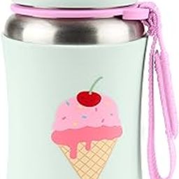 Skip Hop Spark Style Stainless Steel Straw Bottle - Ice Cream-picture-21