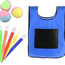 Fashion My Day Dodgeball Game with 3 y Ball Toss Soft Toy Balls for Yard Lawn Backyard L Blue-image-17