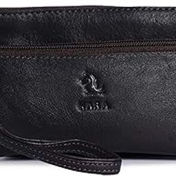 Brown Leather Ladies Wallet for Women | Genuine Zipper Bag for Ladies | Stylish Clutch Purse | Slim Woman Card Holder | Small Branded Purse Women I Wallet for Woman-image-1