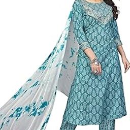Women's Printed & Embroidered Anarkali Rayon Pink Stitched Kurta | Women Kurtas | Printed Kurtas for Women | Flared A-line Kurtas | Stylish Kurta for Women-22