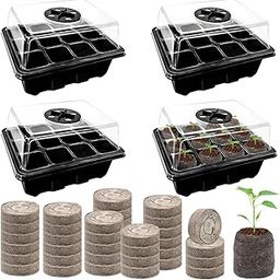E Scooter Lock Handcuff Lock with Key Lock 48 Cell Black Seed Starter Tray with 50-8