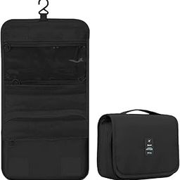TAGUDA Multi-Function Travel Hanging Toiletry Bags Cosmetic Bag Makeup Bag for Women, Men (BLACK)-image-92