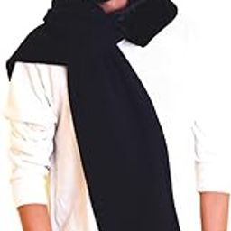 Unisex Winter Woolen Muffler Scarf With Fur Ends and Free Silk Fabric Drawstring Pouch Bag with Transparent Window - 100% Pure Lambs Wool With Faux Fur-image-77
