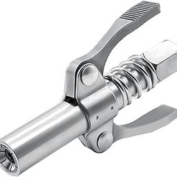 COMVIEE Grease Gun Coupler, Double Handle Quick Lock Release Grease Tips Ends Couplers, Rated 10,000 PSI, Compatible with All Grease Guns 1/8" NPT Fittings, 1-PC-14