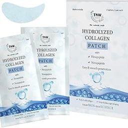 TNW-The Natural Wash Hydrolyzed Collagen Melting Patch | Firm & Fresh skin | Unique self dissolving patch | Korean Patch for Glowing Skin|Hydrates & brightens | 4pcs/2 pair-image-1