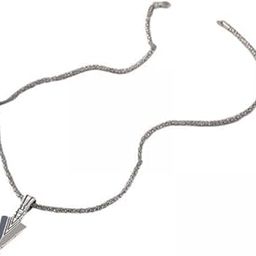 ™ 2xMens Pendant Necklace Sweater Chain Necklace for Gothic Valentine's Day Gift Silver | Necklaces & Pendants | Fashion Jewelry-image-42