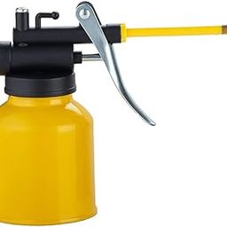 STHIRA® Oil Can Hand Pump Yellow High Pressure Tool Straight Flexible Refueling Device-image-10