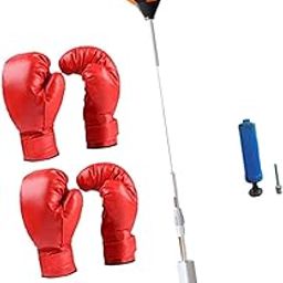 Enakshi (LABEL) Creations Boxing Reflection Ball Floor Standing Boxing Speed Bag for Home Gym Exercise Style C-image-23