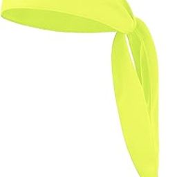 Generic Sweatband Hairband Moisture Wicking Head Tie for Tennis Working Out Athletic Yellow|Sporting Goods | Fitness, Running & Yoga | Clothing & Accessories-image-7
