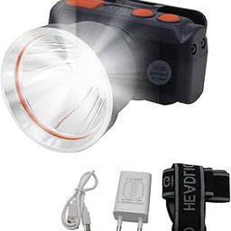 Flysmart Rechargeable LED Headlamp with IR Sensor, 1 Piece, Metal Spotlight (Design 3)-72